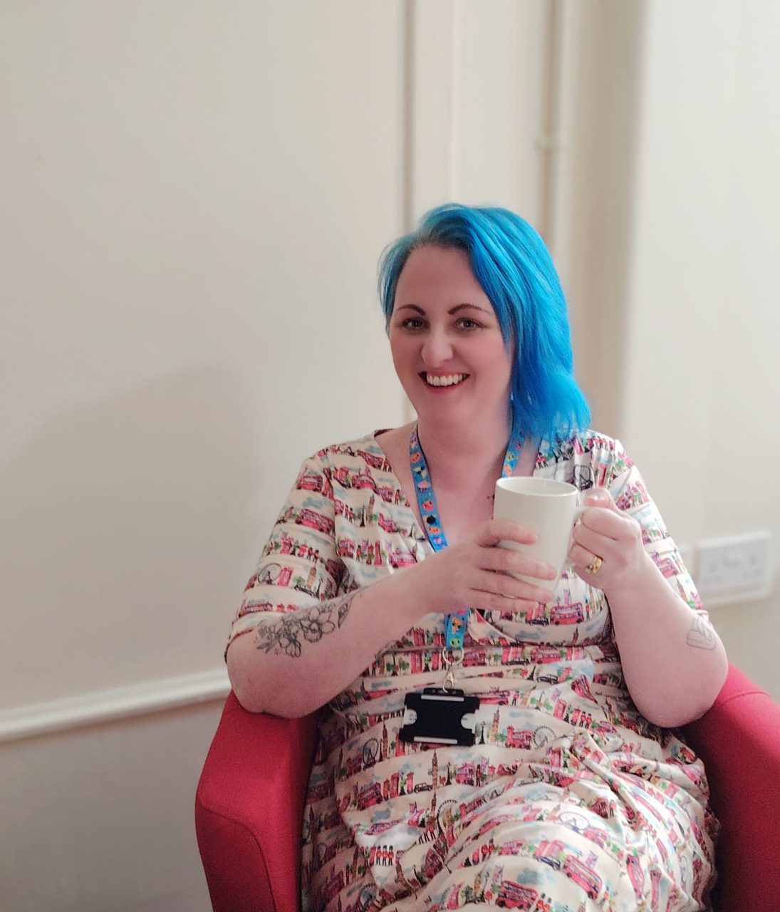 Delwedd o Carlene Eckley-Berry Cymorth cyfathrebu